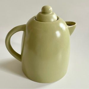 Silk Glaze Ceramic Teapot in Olive Green | MSRF Design Studios | 24 oz